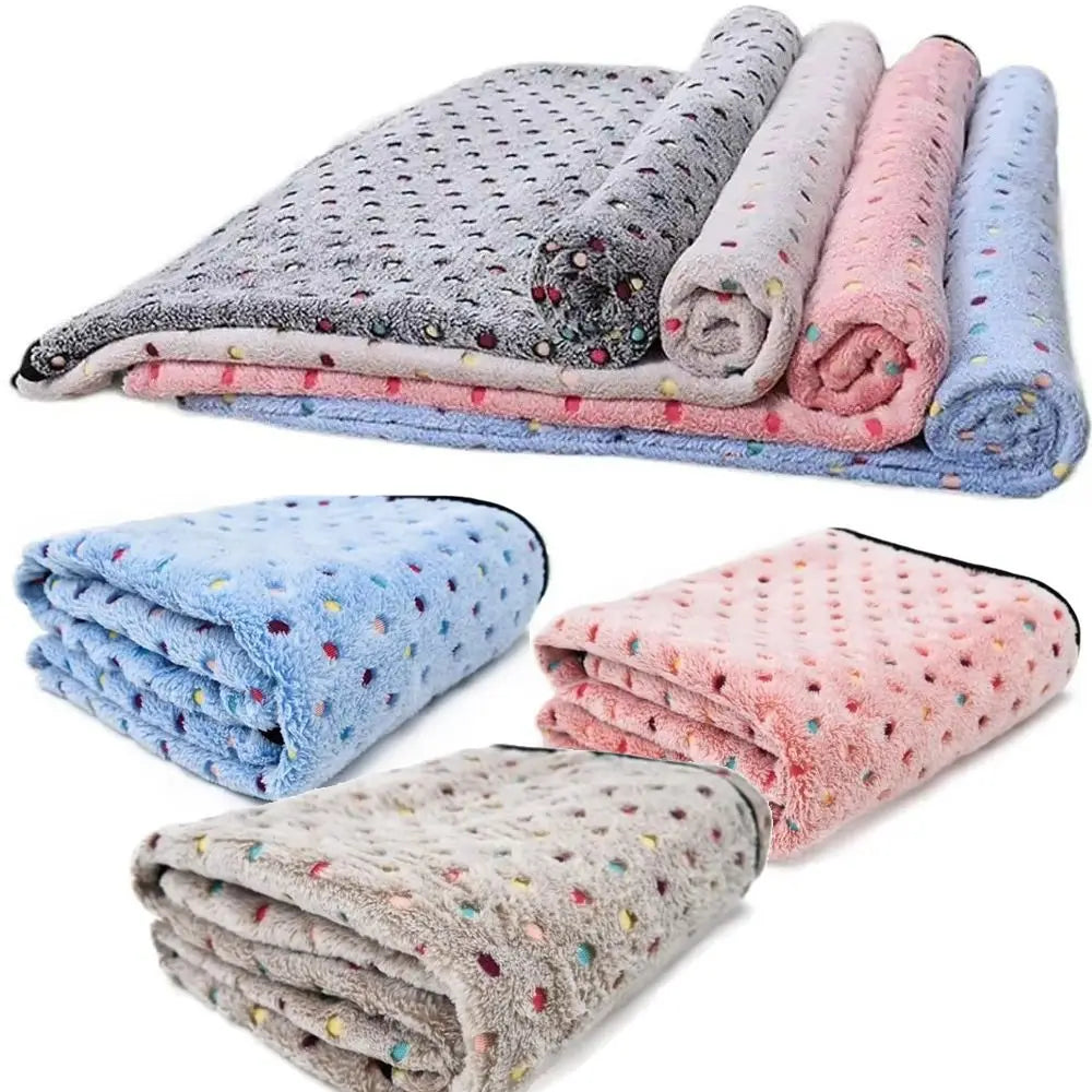 Ultra-Soft Coral Fleece Pet Blanket for Cats & Dogs | 3 Sizes Pet Bed Blanket Richie's