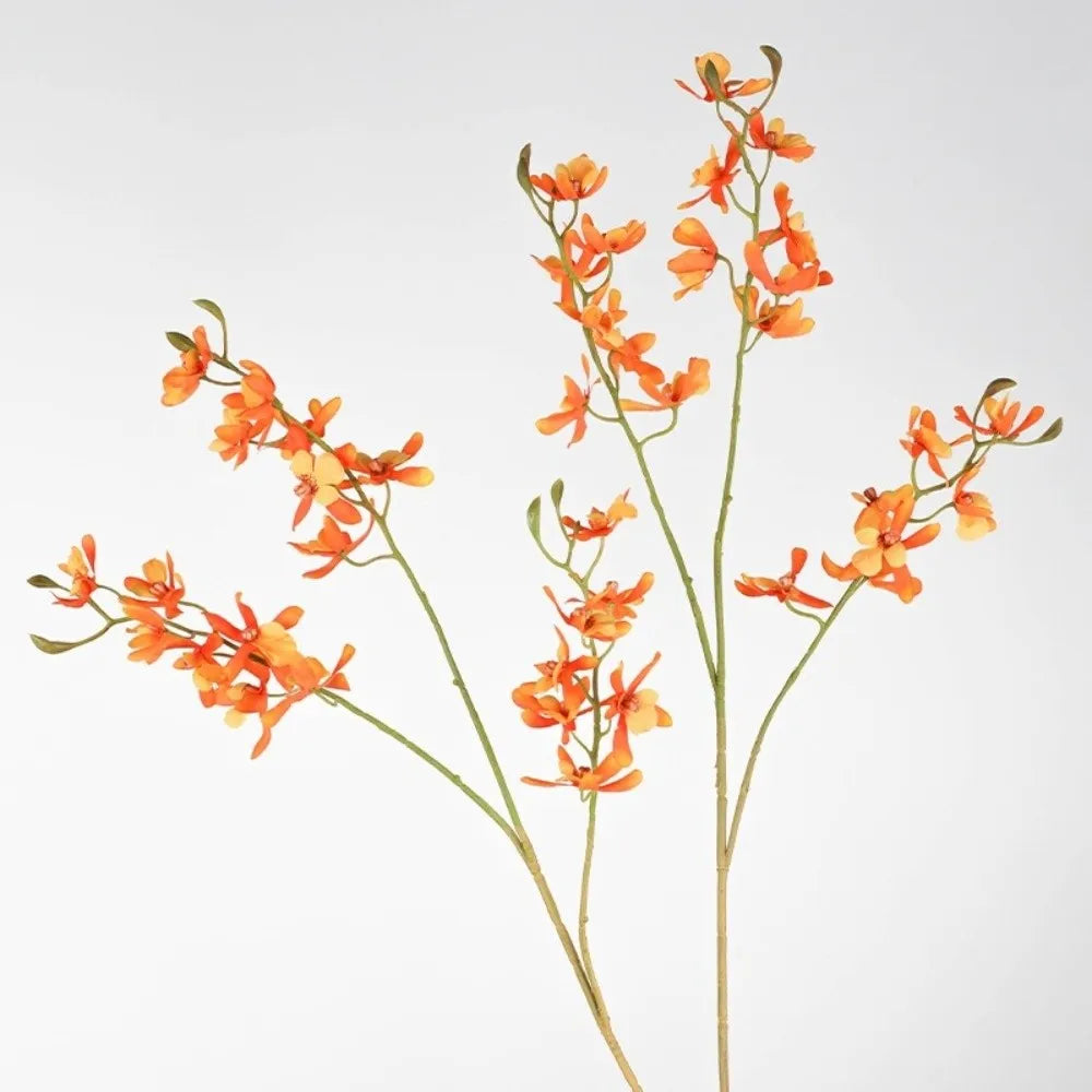 73cm Faux Butterfly Orchid Artificial Flower 3 Fork Stem Artificial Flower Stem Richie's