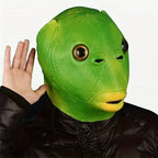 Green Fish Head Mask – Latex Novelty Animal Costume Prop Novelty Costume Mask Richie's