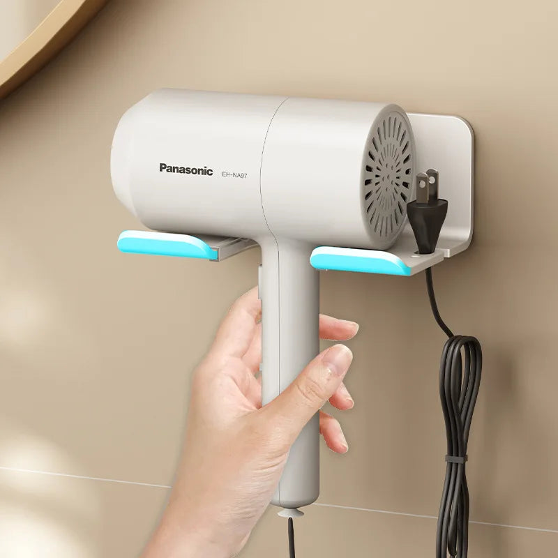 Wall-Mounted Hair Dryer Holder & Straightener Stand – Aluminum Hair Dryer Holder Richie's