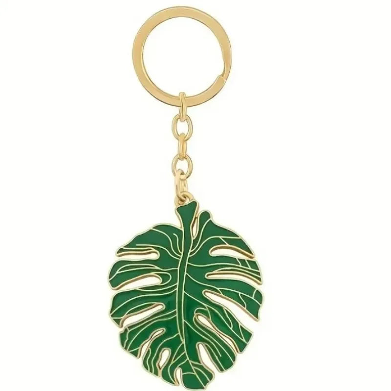Tropical Leaf Keychain Set – Hawaiian Gift for Her & Him Keychain Set Richie's