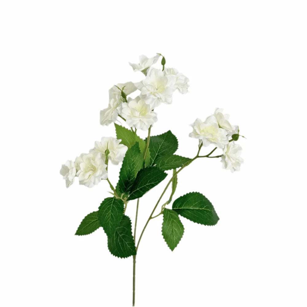 Artificial Jasmine Silk Flower Branch | Multicolor Faux Floral Artificial Flower Branch Richie's White