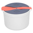 2L Microwave Rice Cooker 2-Layer PP Steamer Set – Home Use Microwave Rice Cooker Richie's White