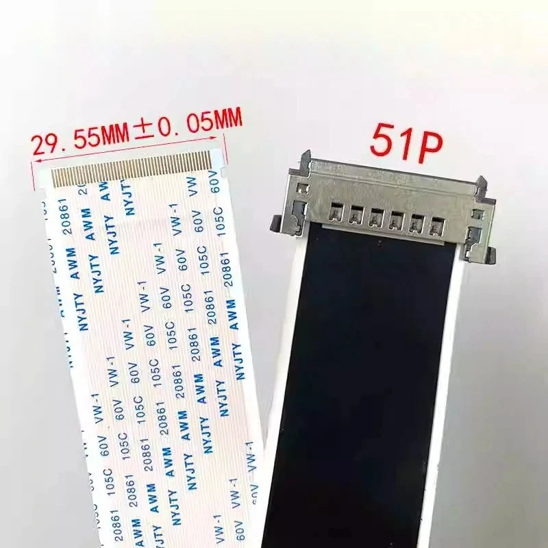 4K LVDS TV Ribbon Cable 51-Pin 41-Pin AWM 20861 – TCL Hisense LVDS Ribbon Cable Richie's 51P-29.55 400MM