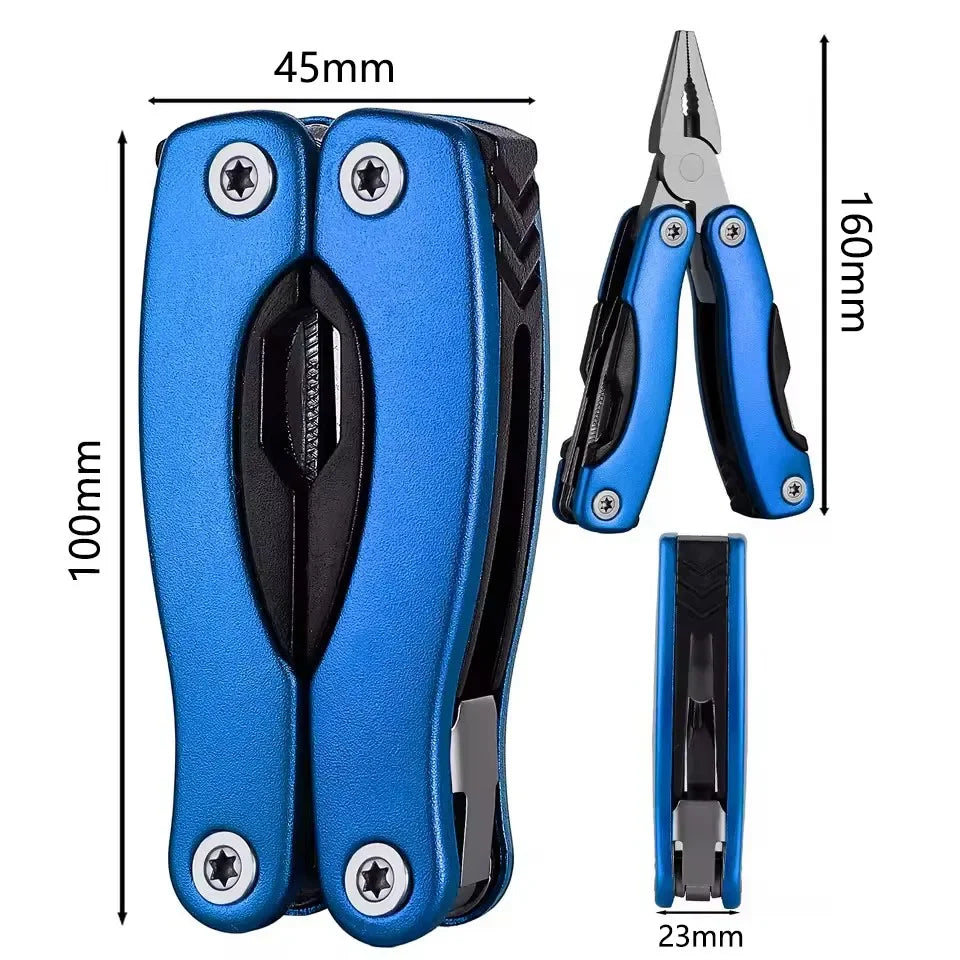 TOTNEND Folding Multi-Tool Pliers – Portable Camping Tool Folding Multi-Tool Richie's blue