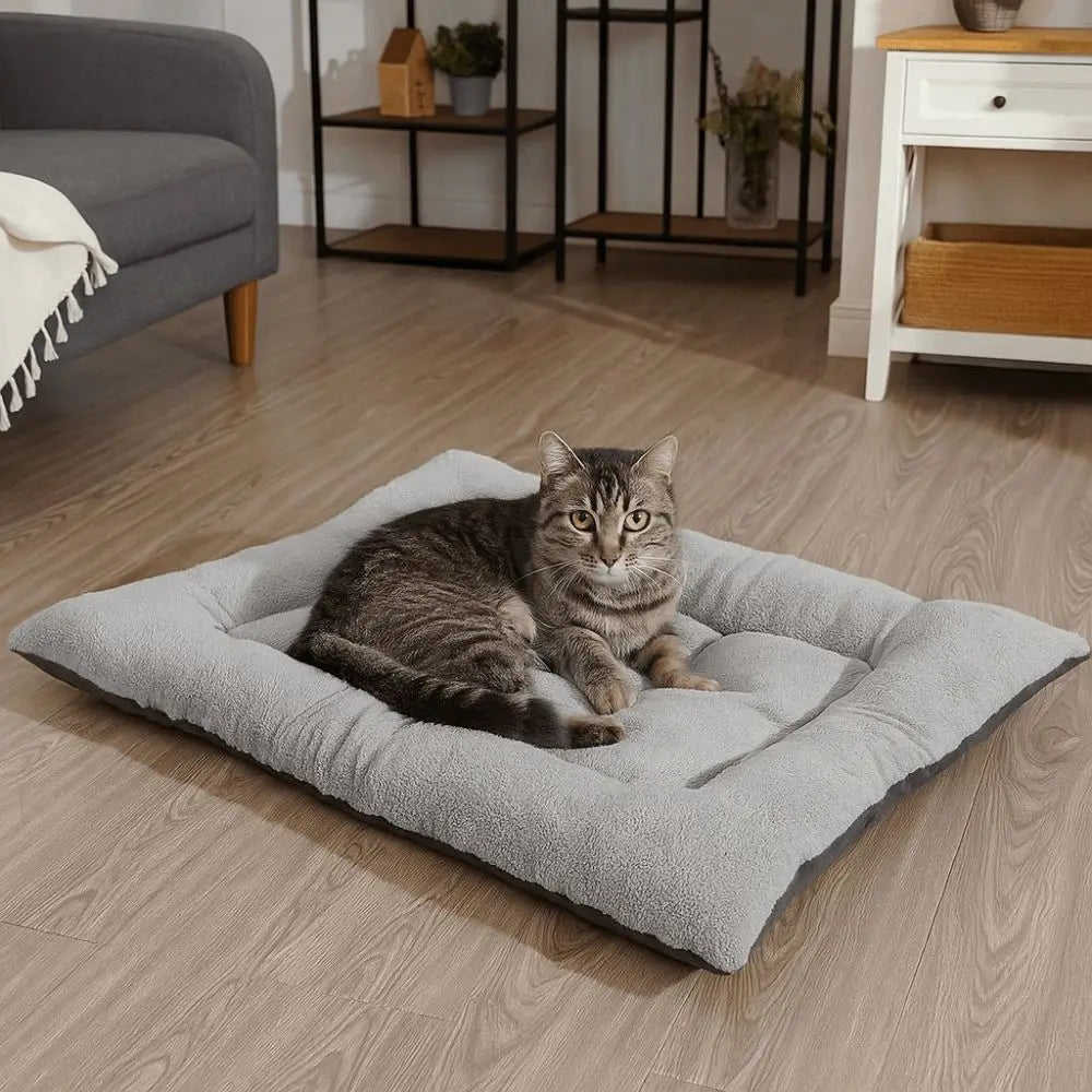Super Soft Non-Slip Cat Bed Mat | Flannel Pet Cushion Cat Bed Mat Richie's