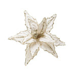 Glitter Poinsettia Artificial Christmas Flower 26cm Decoration Artificial Christmas Flower Richie's