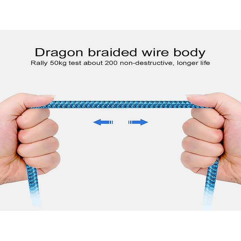 FUCHU USB-A to USB-C Nylon Braided Fast Charging Cable 1M 2M 3M USB Charging Cable Richie's