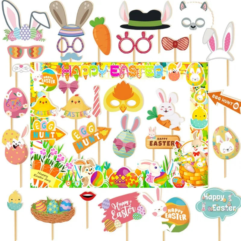 Funny Easter Photo Frame Paper Prop – Party Decoration Holiday Party Prop Richie's