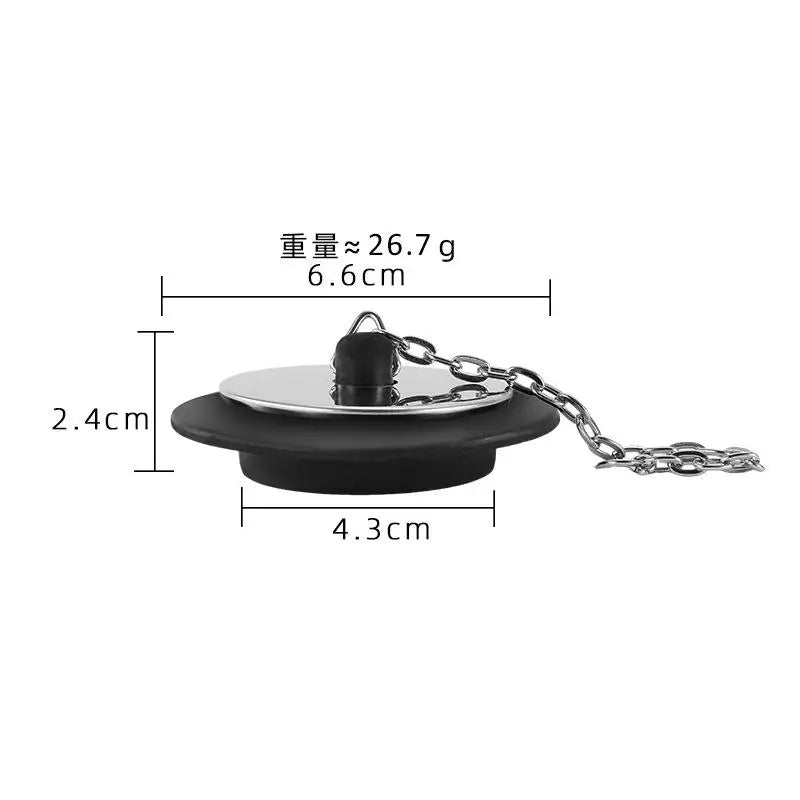 Stainless Steel Sink Stopper with Chain – Leak-Proof Drain Sink Drain Stopper Richie's E