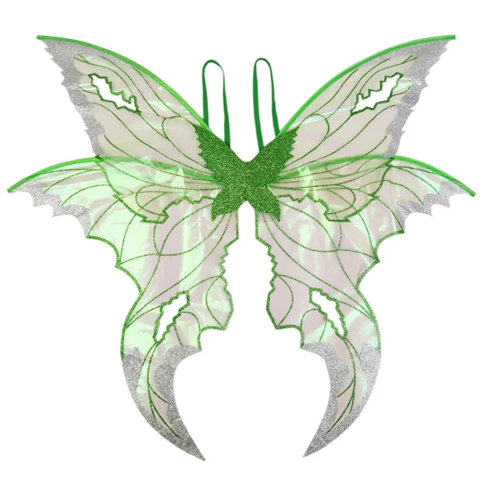 Sparkling Fairy Butterfly Wings Costume for Women & Girls Costume Wings Richie's Green