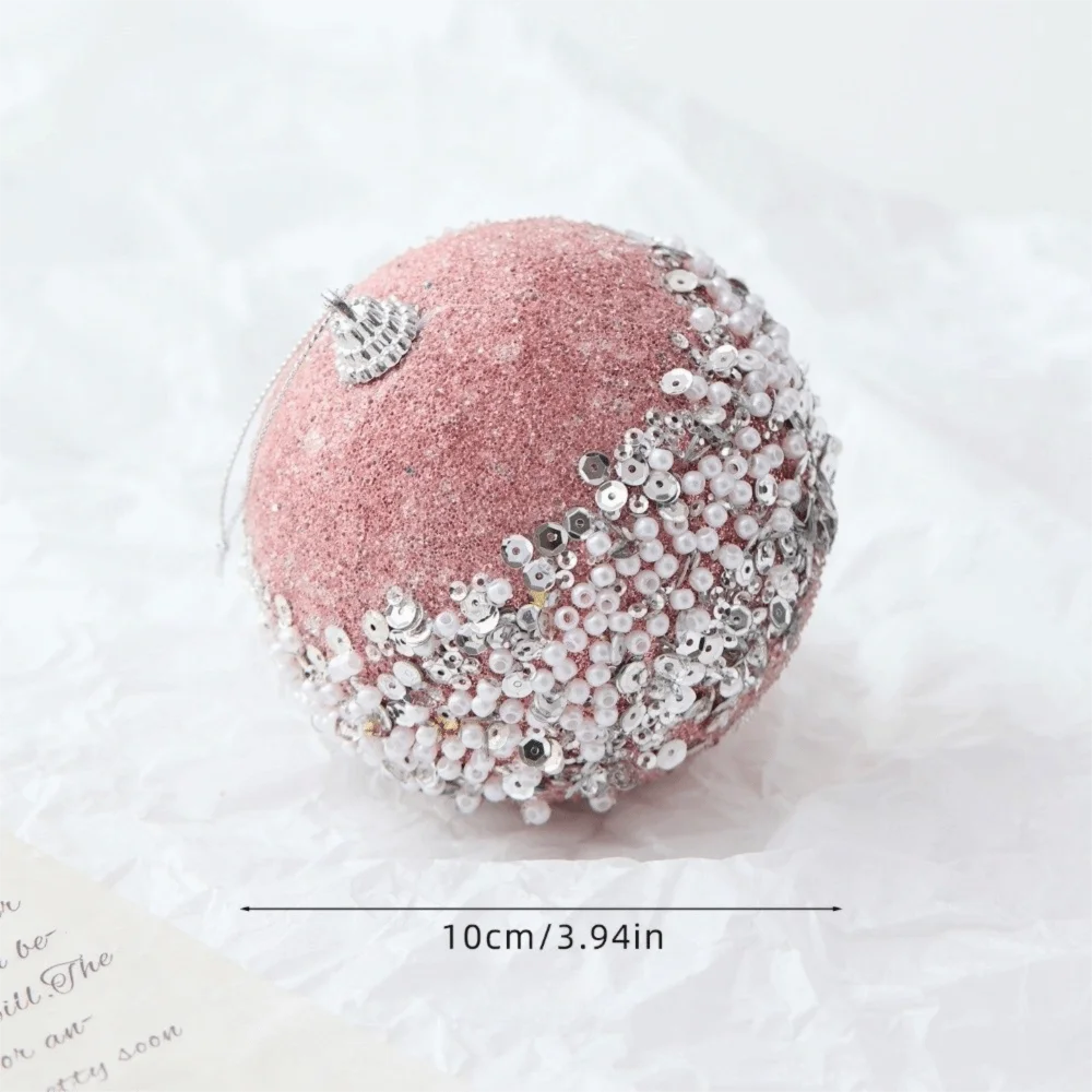 Pink Shatterproof Christmas Ball Ornaments – Velvet Foam Xmas Décor Christmas Tree Ornaments Richie's Ball 2