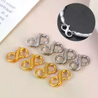 10Pcs Figure 8 Lobster Clasp 18x11mm Zinc Alloy Jewelry Findings Jewelry Findings Richie's