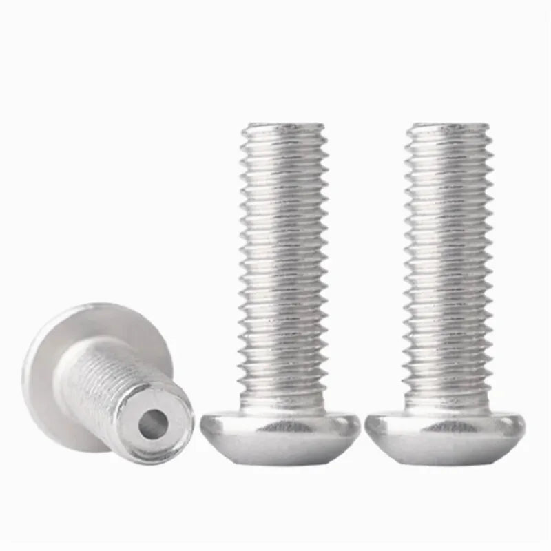 10PCS 304 Stainless Steel Round Head Hex Hollow Screws M2–M6 Hollow Machine Screws Richie's
