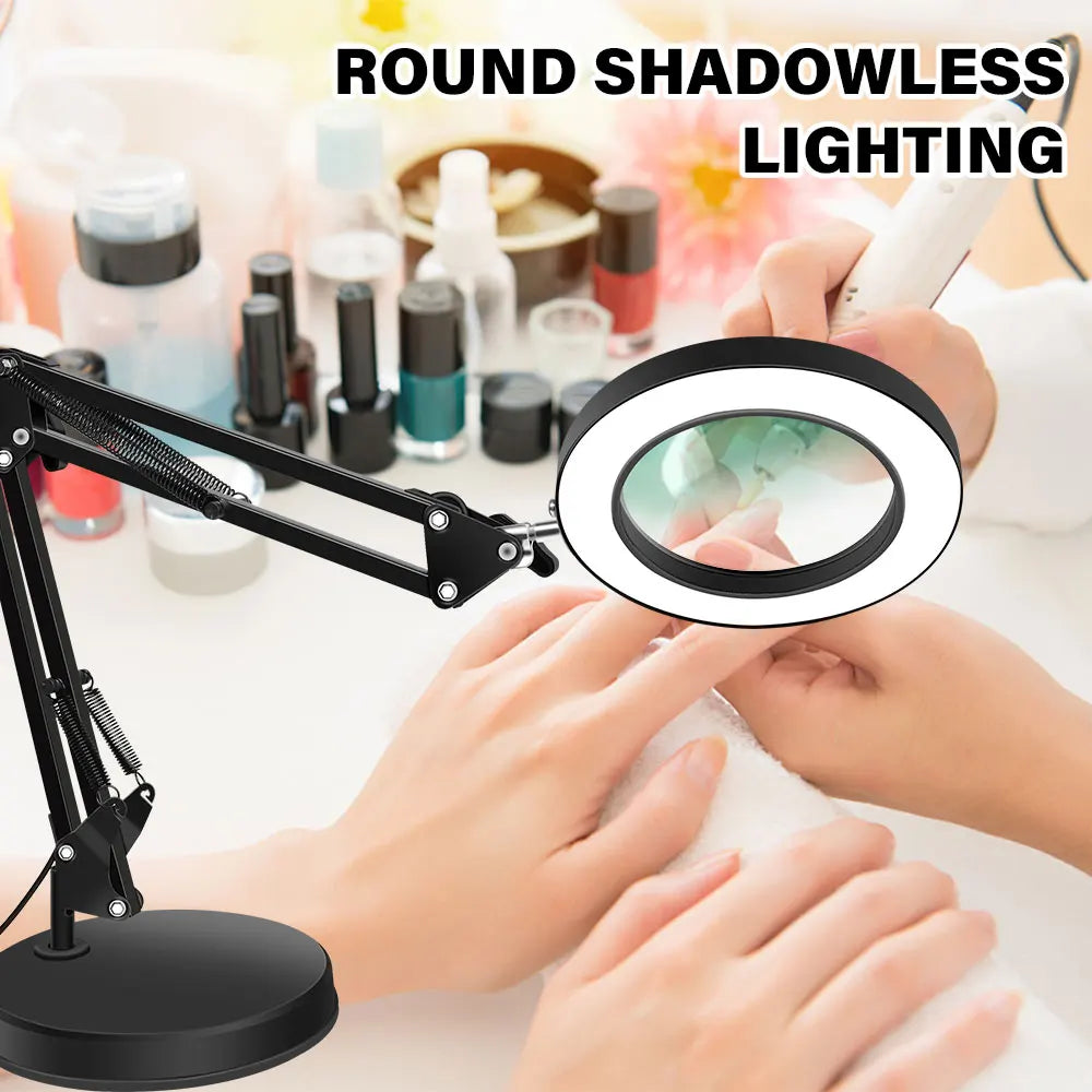 10X LED Magnifying Desk Lamp – Foldable, 3 Color Modes Magnifying Desk Lamp Richie's