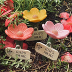 Bee Watering Station Flower Design Butterfly Bath Bowl Garden Garden Pollinator Feeder Richie's