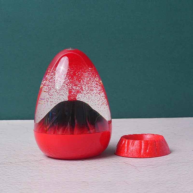 Volcanic Eruption Liquid Crystal Hourglass Timer Ornament Hourglass Timer Ornament Richie's B