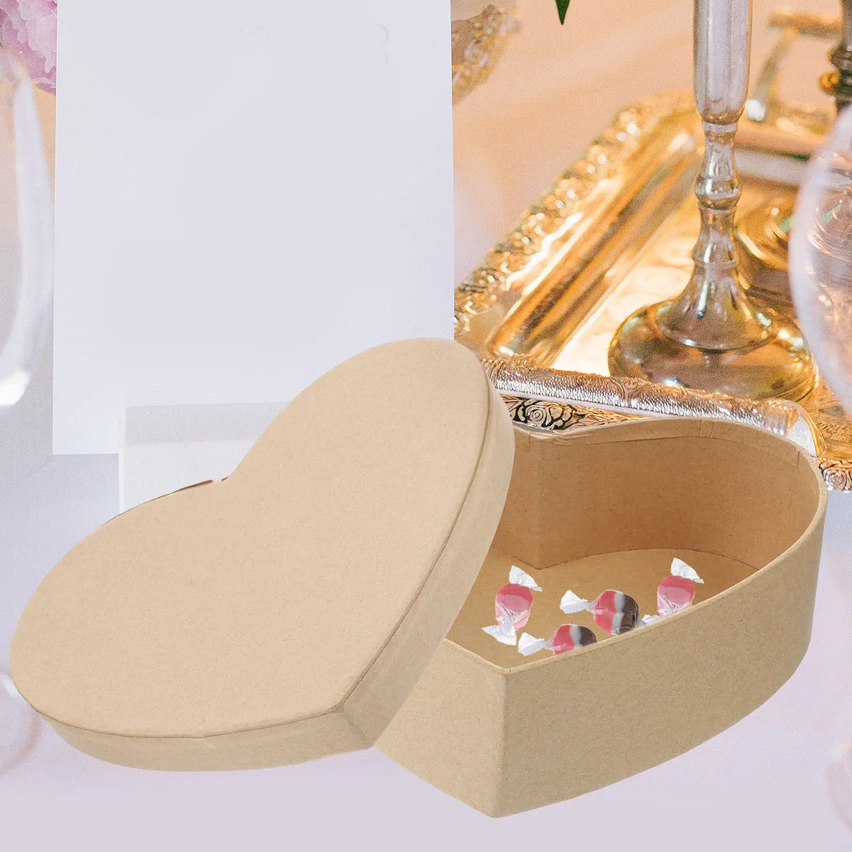 Heart Shape Kraft Gift Box for Candy, Jewelry & Weddings Gift Presentation Box Richie's