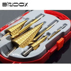 6Pcs Titanium Step Drill Bit Set HSS Woodworking & Metal Step Drill Bit Set Richie's