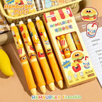 4 Erasable Gel Pens 0.5mm Cartoon Design | School Supplies Erasable Gel Pens Richie's YELLOW