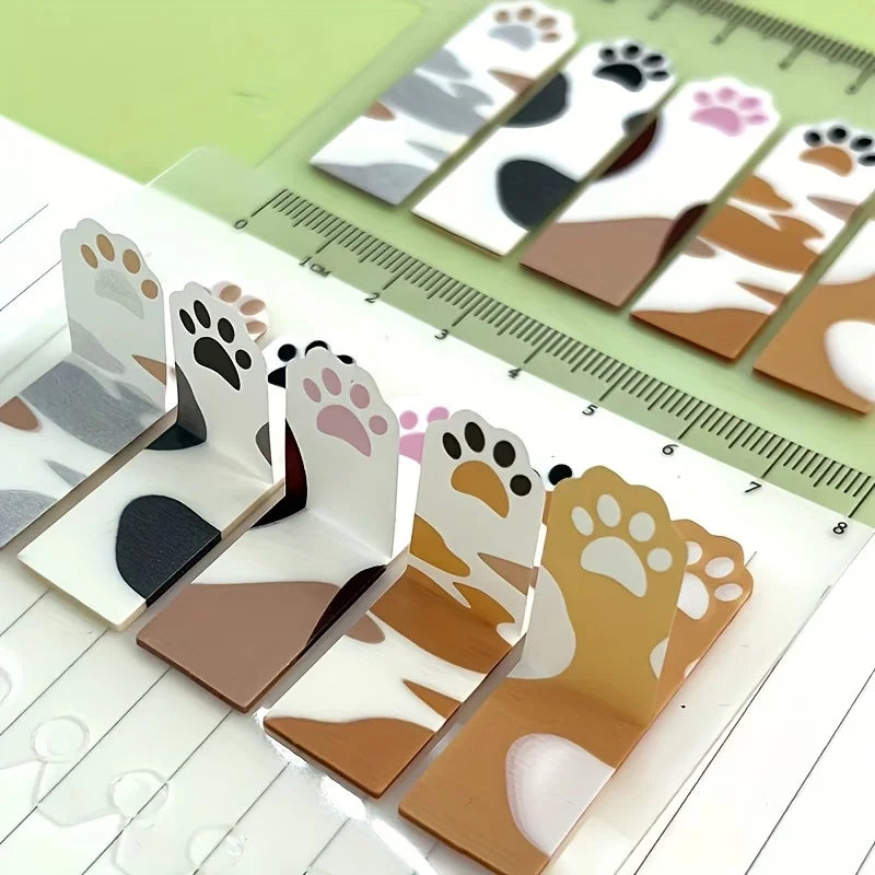 Cat Paw Page Markers – Transparent Sticky Index Tabs for Books Sticky Page Markers Richie's