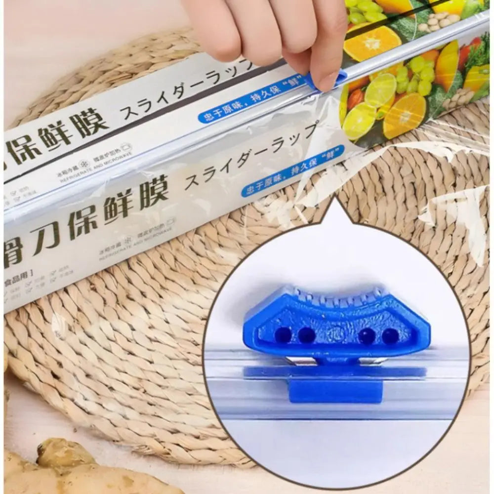 PE Sliding Cling Wrap Film 30x100m Roll with Built-In Cutter Food Cling Wrap Film Richie's