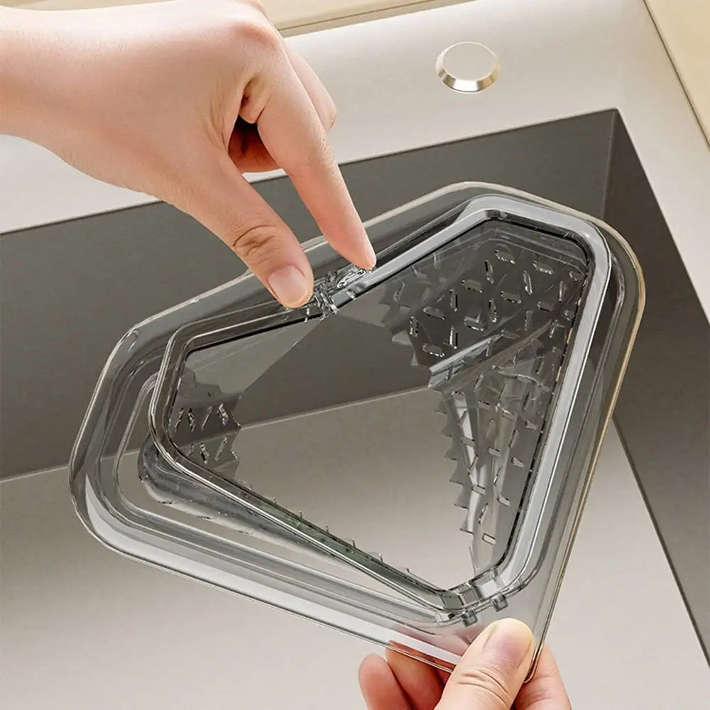 Triangle Sink Drain Basket Filter – Magnetic Openable Bottom Sink Drain Basket Richie's