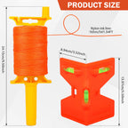 Heavy Duty Masonry Line Kit – 541FT Nylon Reel & Bubble Levels Masonry Line Kit Richie's