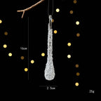 Acrylic Ice Drop Christmas Hanging Ornaments – Clear Pendants Christmas Ornaments Richie's A