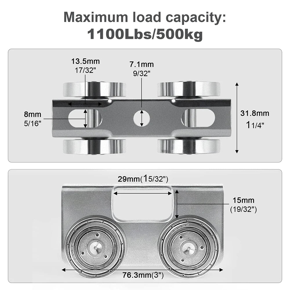 4-Wheel Strut Channel Trolley Assembly – 1,000 LB Capacity Strut Channel Trolley Richie's