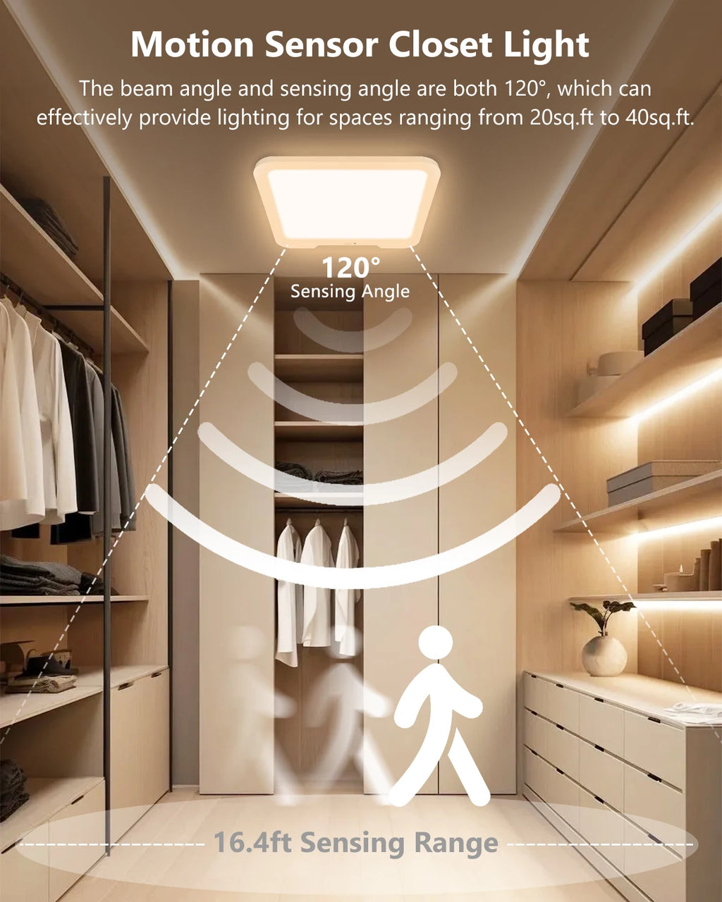 Rechargeable Dimmable LED Ceiling Light – Motion Sensor & Remote LED Ceiling Light Richie's
