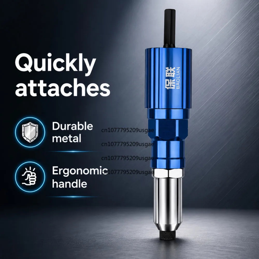 Electric Rivet Gun Drill Adapter 2.4–4.8mm Blind Rivet Kit Rivet Gun Adapter Richie's