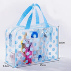 Transparent Polka Dot PVC Makeup Bag – Waterproof Cosmetic Cosmetic Bag Richie's