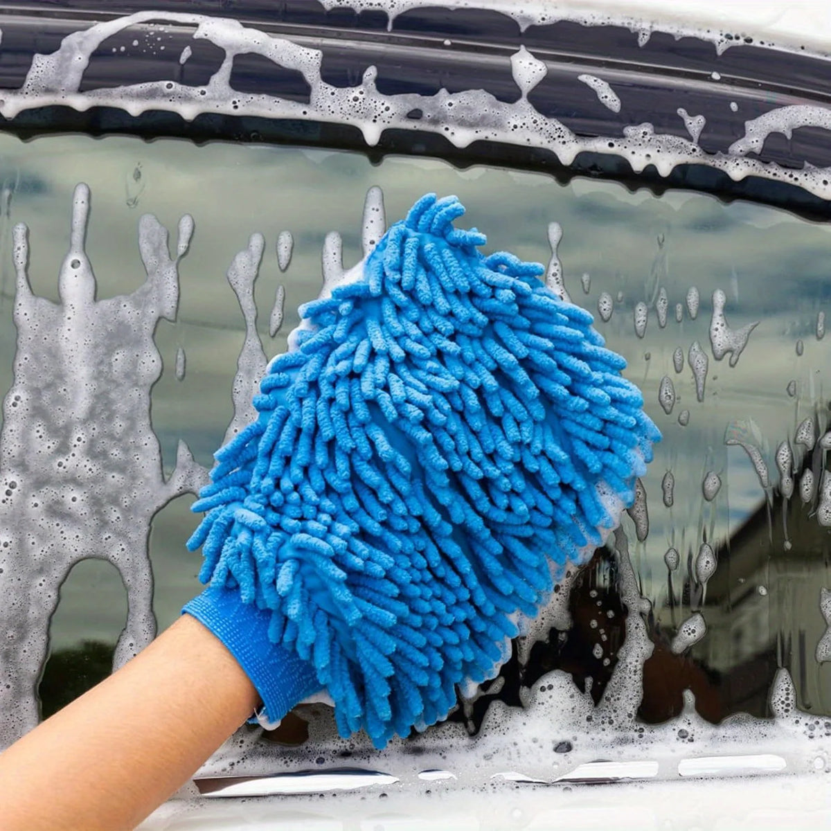 Premium Chenille Car Wash Mitt – Scratch-Free Microfiber Glove Car Wash Mitt Richie's
