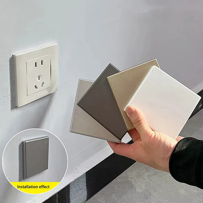 Self-Adhesive Blank Wall Plate Cover – Universal ABS Panel Wall Plate Cover Richie's