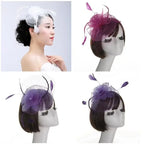 Feather Fascinator Hair Pin Bridal Tiara Wedding Headband Feather Fascinator Richie's