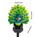 Solar Peacock Garden Stake Light – Resin Outdoor Figurine Solar Garden Stake Light Richie's 1PC
