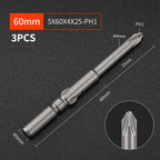 3-Pack S2 Steel 60mm Electric Screwdriver Bits | High Strength Screwdriver Bits Richie's A11