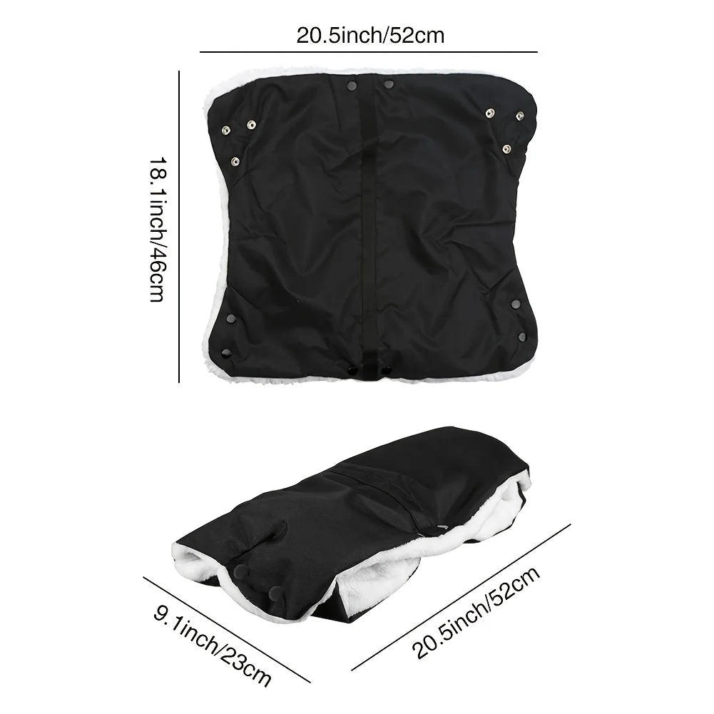 Windproof Stroller Handle Gloves – Warm Winter Oxford Muff Stroller Handle Gloves Richie's