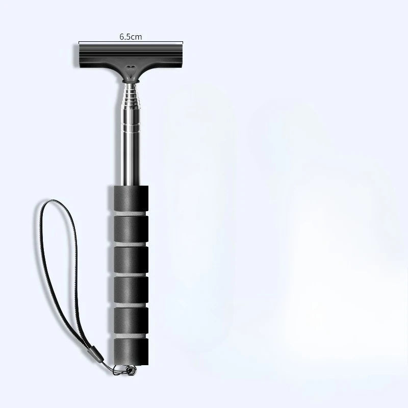 Retractable Car Windshield Wiper & Glass Scraper Long Pole Car Windshield Wiper Richie's Black 1pc