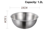 Stainless Steel Mixing Bowl Set with Scale | Kitchen Essentials Mixing Bowl Set Richie's 19cm