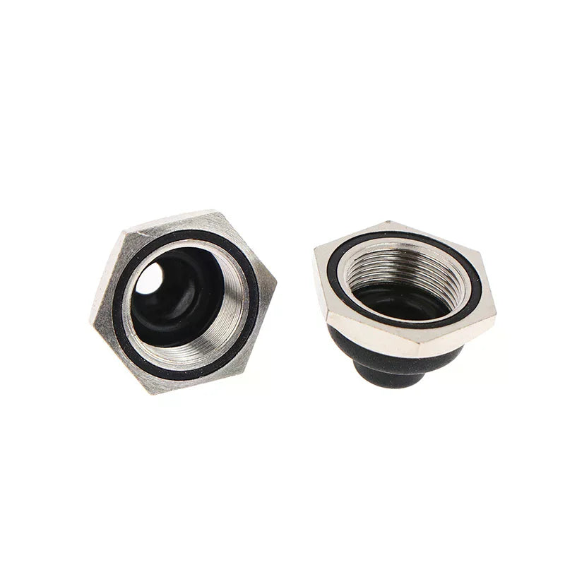 5Pcs M12 Toggle Switch Waterproof Cap Hex Metal Edge Switch Waterproof Cap Richie's