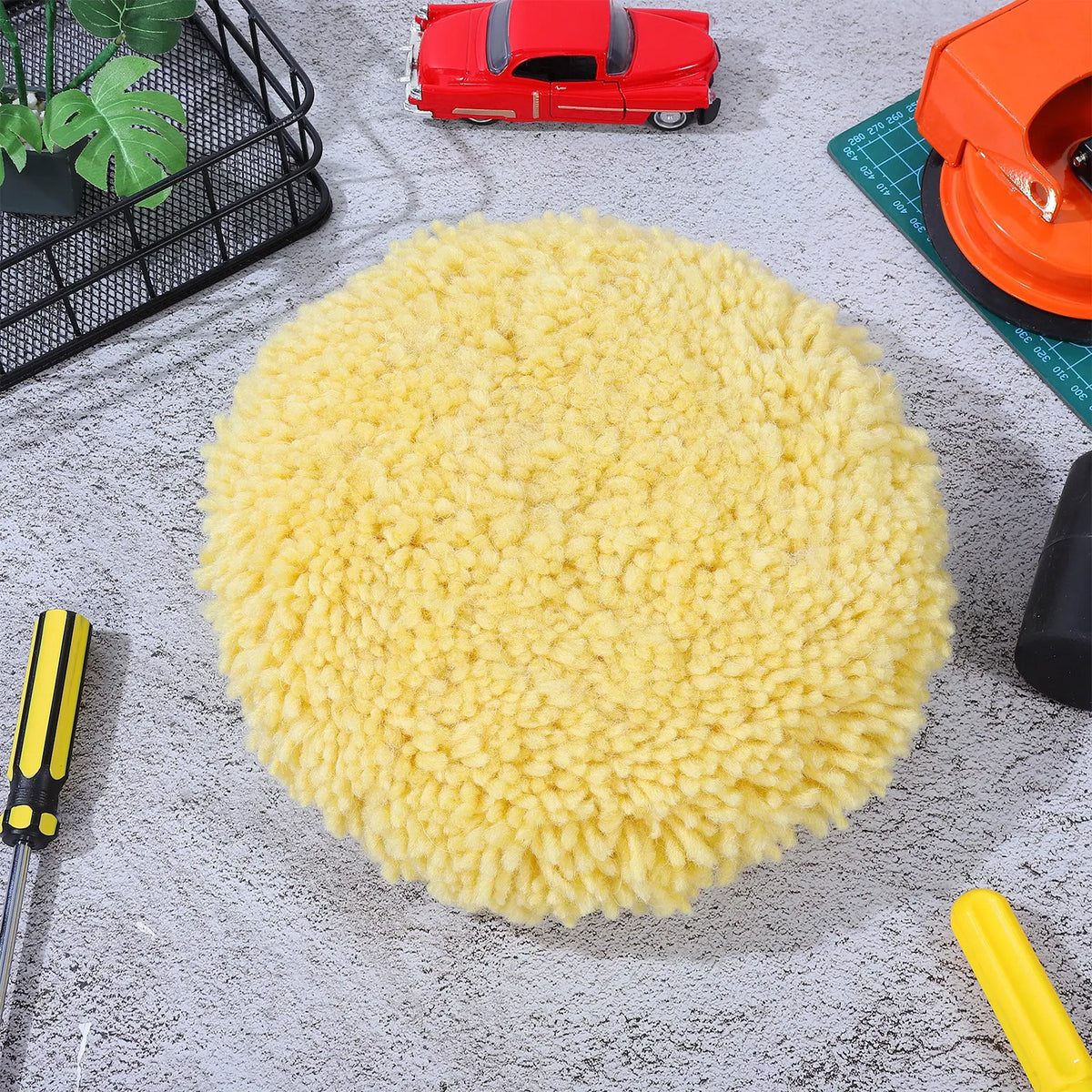Yellow Wool Buffing Pad – Car Polishing, Waxing & Detailing Car Buffing Pad Richie's