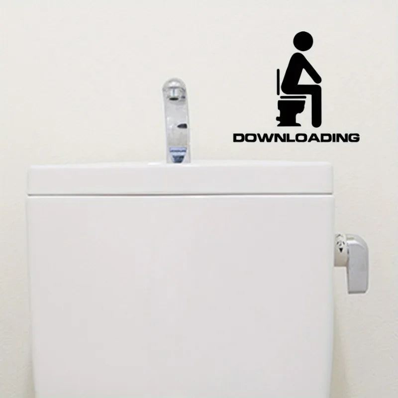 Removable English Toilet Wall Sticker – Funny Bathroom Decal Bathroom Wall Sticker Richie's