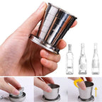 Collapsible Stainless Steel Travel Cup with Keychain & Lid Collapsible Travel Cup Richie's