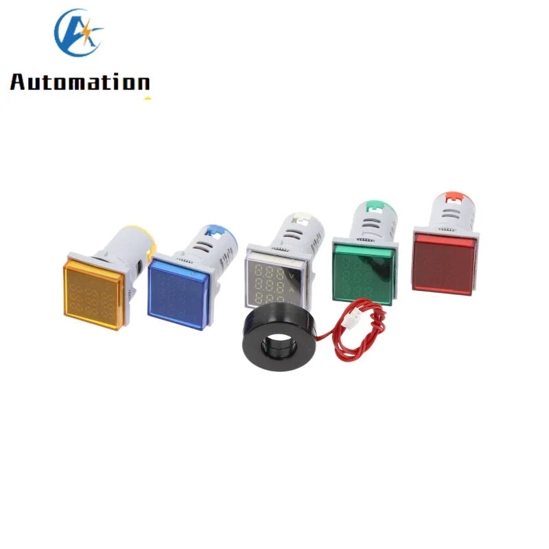AC 20-500V 0-100A LED Digital Voltmeter Ammeter Hz Meter 10pcs Digital Panel Meter Richie's