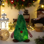Fluffy LED Christmas Tree Figurine | 3D Xmas Glowing Décor Christmas Figurine Richie's Green B