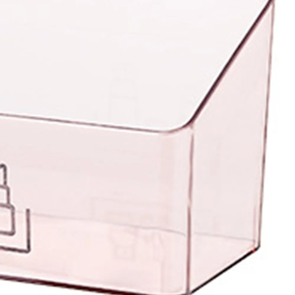 Pink Mirror Jewelry & Cosmetic Organizer Desktop Storage Box Jewelry Organizer Box Richie's