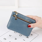 Women's Mini PU Leather Coin Purse Zipper Wallet & Key Chain Coin Purse Wallet Richie's