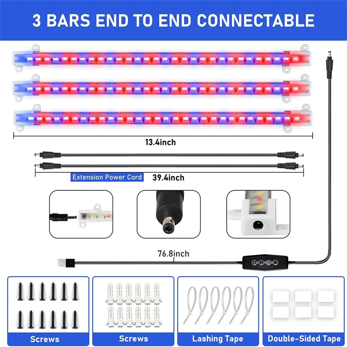 Full Spectrum LED Grow Light Bar – 5V Dimmable Indoor Plant Lamp LED Grow Light Richie's